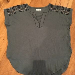 Madewell embroidered tunic tee